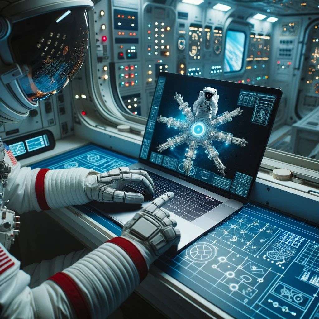 an astronaut, game design